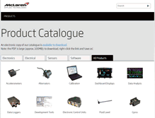 Tablet Screenshot of mclarenelectronics.com